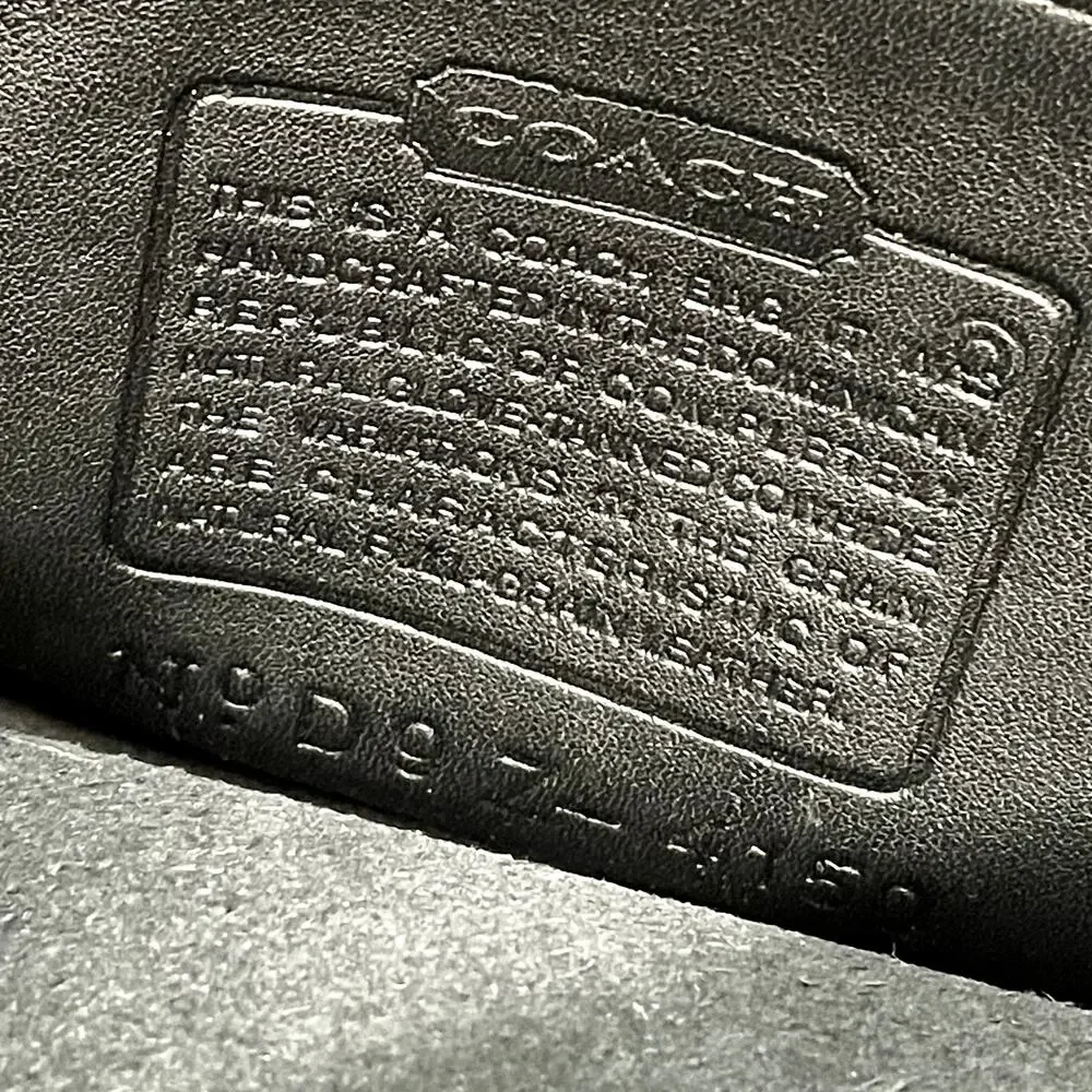 Vintage Coach Fletcher Messenger Bag Black Leather 4150 - Picture 13 of 13